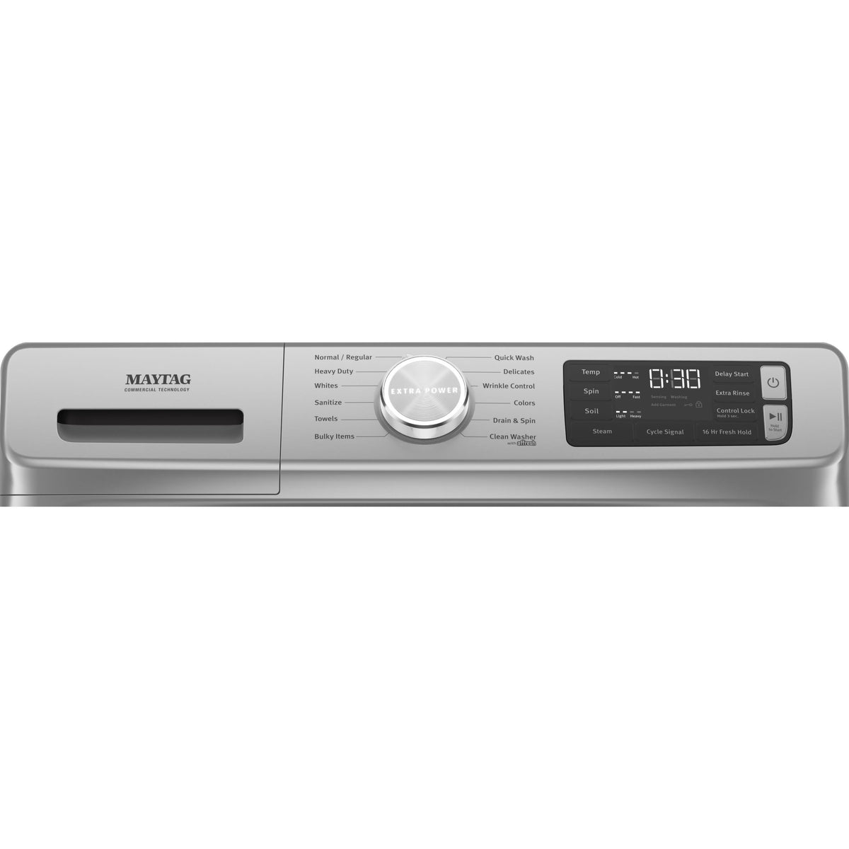  Maytag 5.5 cu. ft. Front Loading Washer with Extra Power button MHW6630HC IMAGE 2
