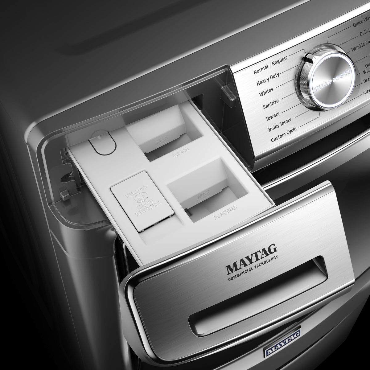 Maytag 5.8 cu. ft. Front Loading Washer with Extra Power button MHW8630HC IMAGE 4