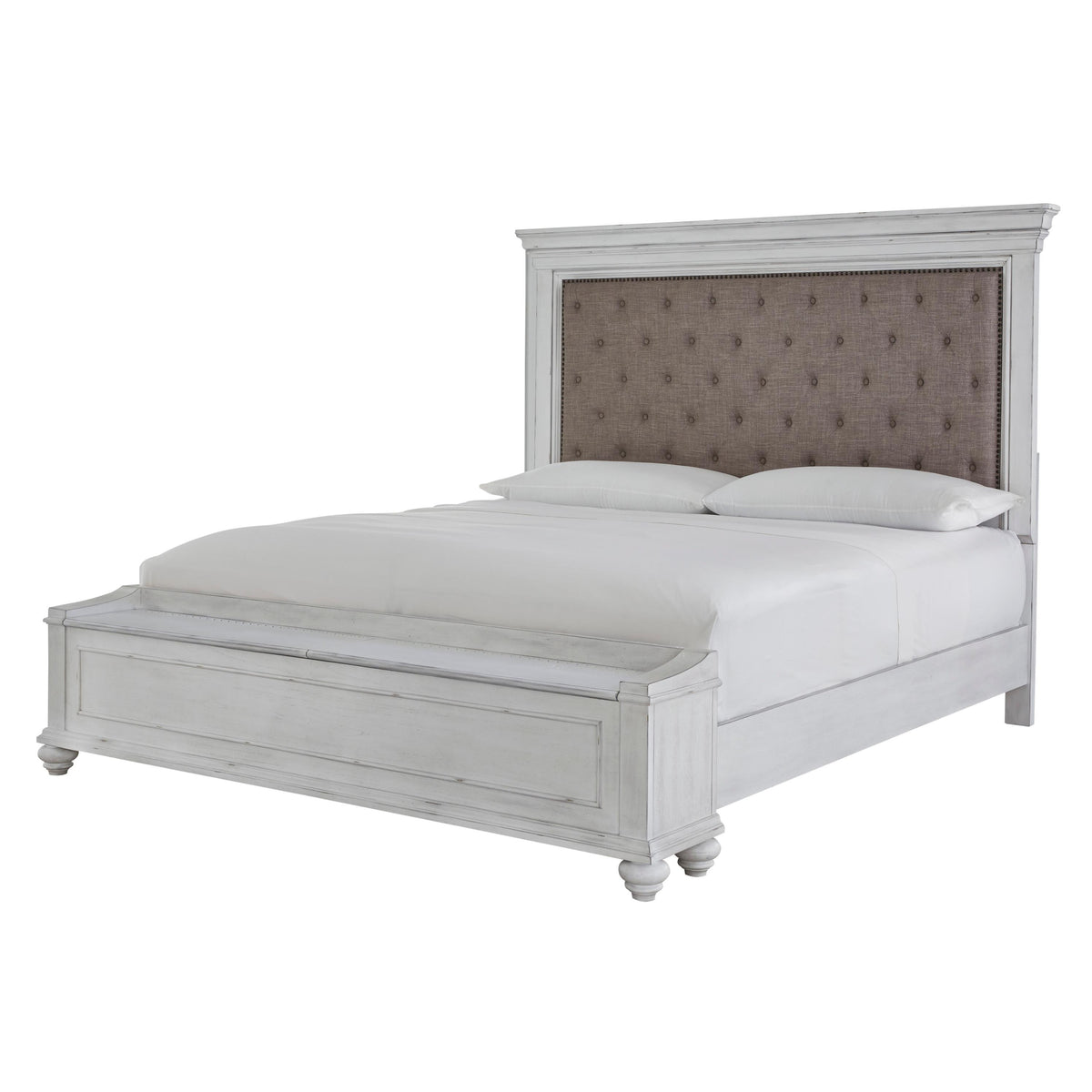  Benchcraft Kanwyn Queen Upholstered Panel Bed with Storage B777-157/B777-54S/B777-96 IMAGE 1