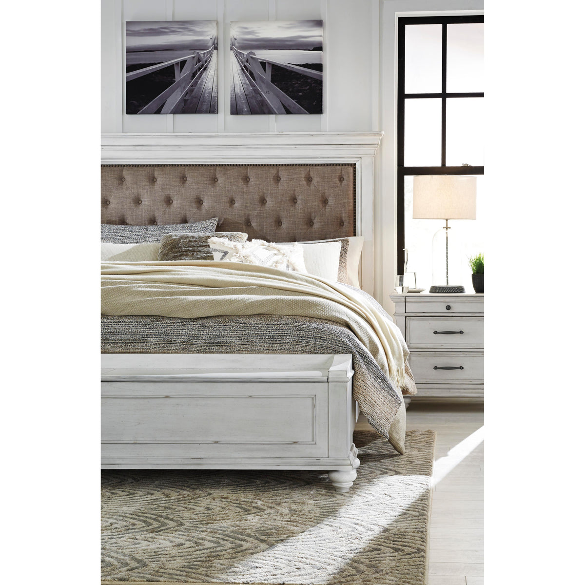  Benchcraft Kanwyn Queen Upholstered Panel Bed with Storage B777-157/B777-54S/B777-96 IMAGE 9