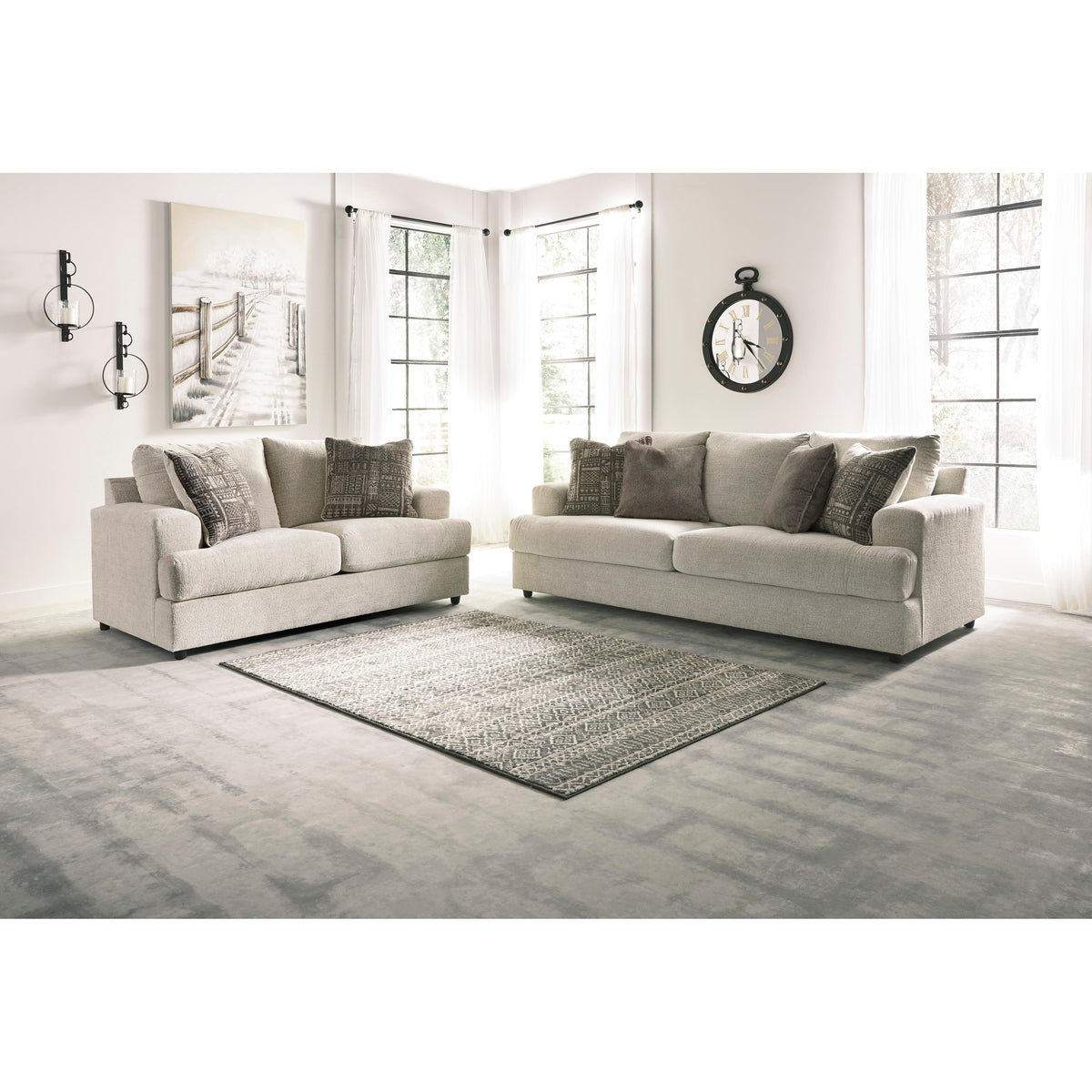  Signature Design by Ashley Soletren Stationary Fabric Loveseat 9510435 IMAGE 5