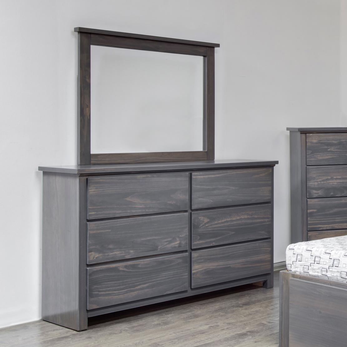  Mako Solid Wood Furniture Autumn 6300-50 Dresser Mirror IMAGE 2