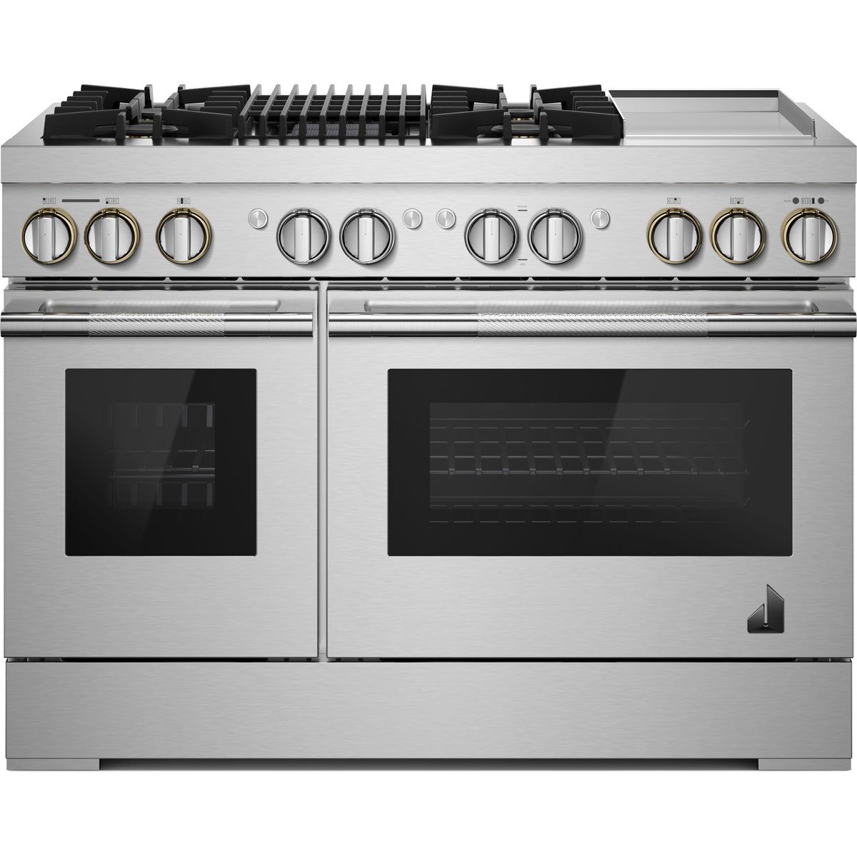  JennAir Rise 48-inch Professional-Style Dual-Fuel Range with Chrome-Infused Griddle and Gas Grill JDRP748HL IMAGE 1