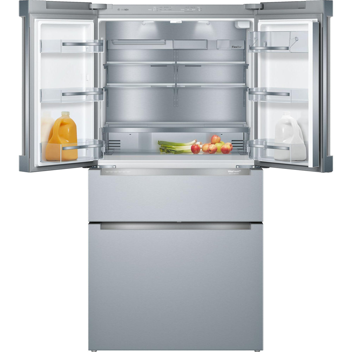  Bosch 36-inch, 21 cu.ft. Counter-Depth French 4-Door Refrigerator with VitaFreshPro™ Drawer B36CL80ENS IMAGE 9
