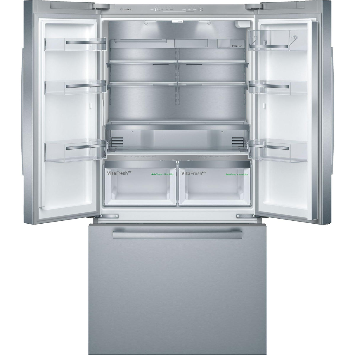  Bosch 36-inch, 21 cu.ft. Counter-Depth French 3-Door Refrigerator with VitaFreshPro™ Drawer B36CT80SNS IMAGE 4
