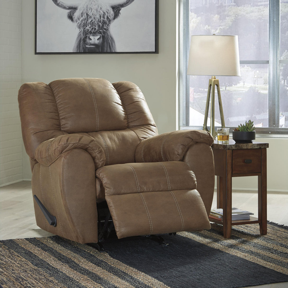  Signature Design by Ashley McGann Rocker Leather Look Recliner 1030225 IMAGE 4