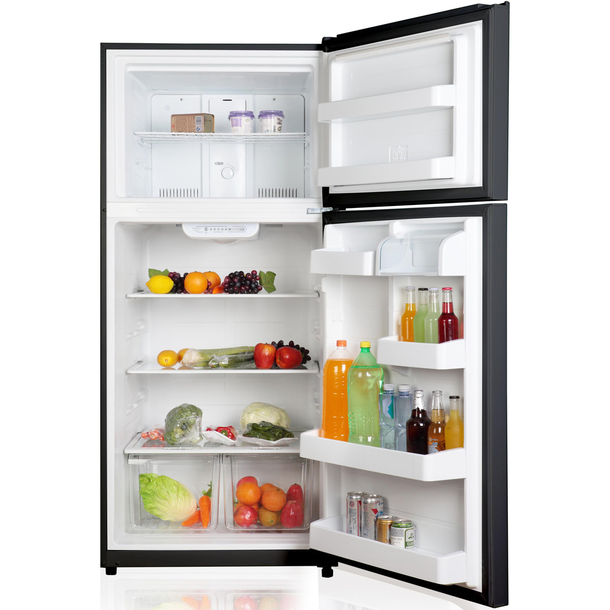  GE 30-inch 18 cu. ft. Top Freezer Refrigerator GTS18FTLKBB IMAGE 3