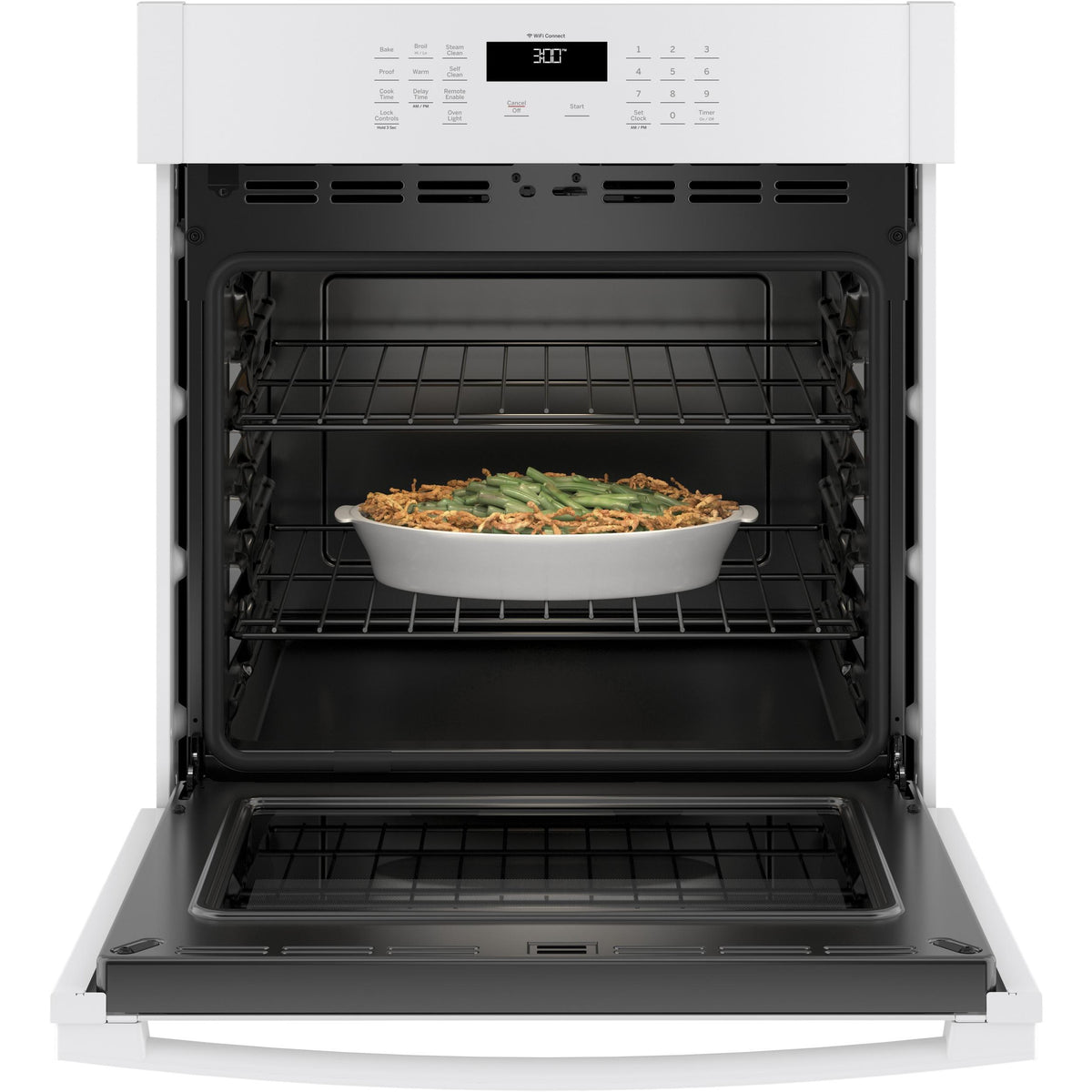  GE 27-inch, 4.3 cu. ft. Built-in Single Wall Oven JKS3000DNWW IMAGE 4