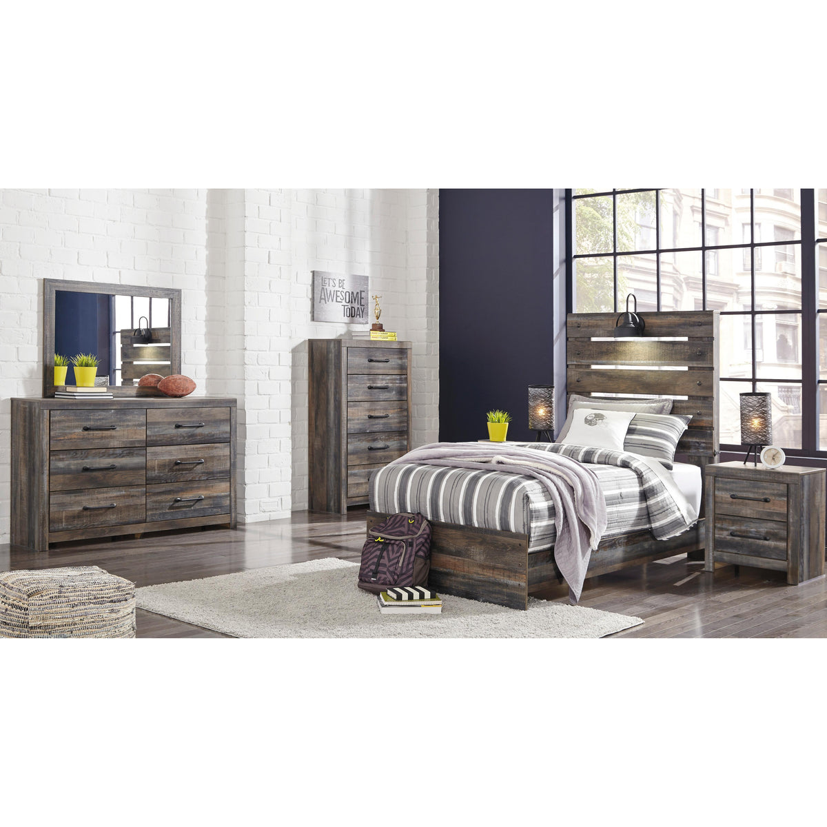 Signature Design by Ashley Drystan 2-Drawer Nightstand B211-92 IMAGE 6