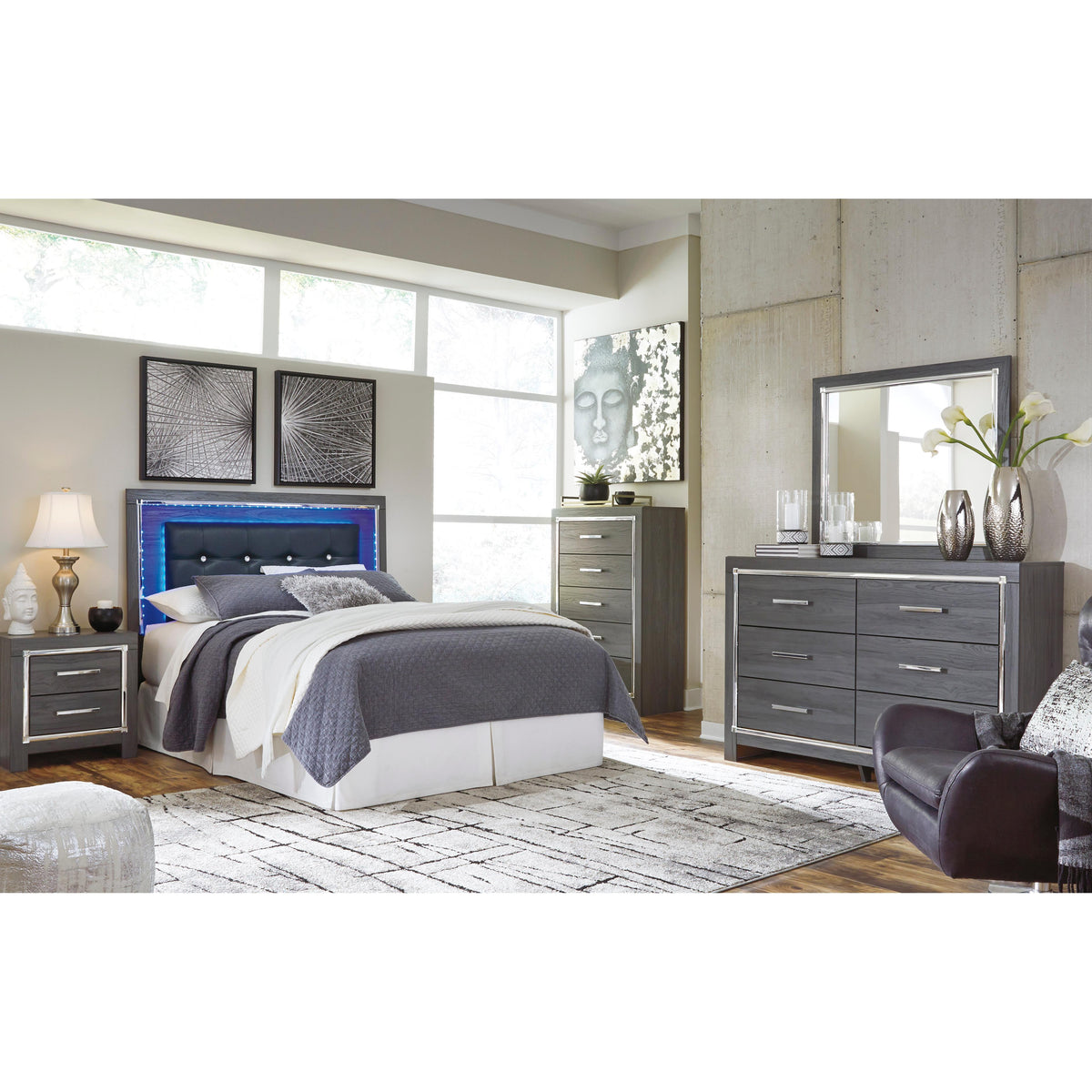  Signature Design by Ashley Lodanna Dresser Mirror B214-36 IMAGE 6
