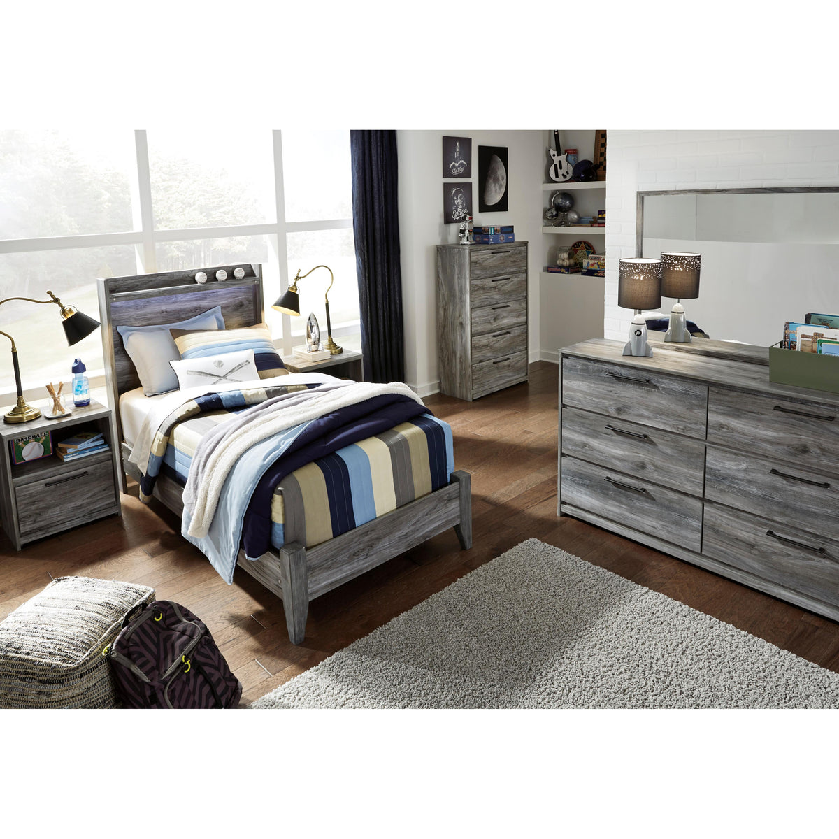  Signature Design by Ashley Baystorm B221B20 Twin Panel Bed IMAGE 7