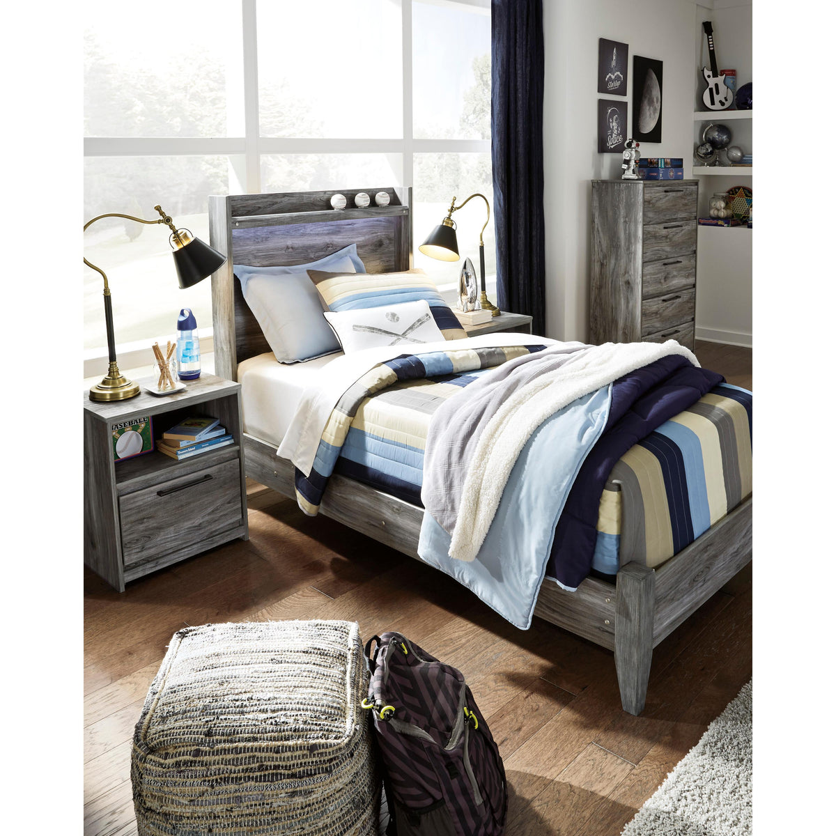  Signature Design by Ashley Baystorm B221B20 Twin Panel Bed IMAGE 8
