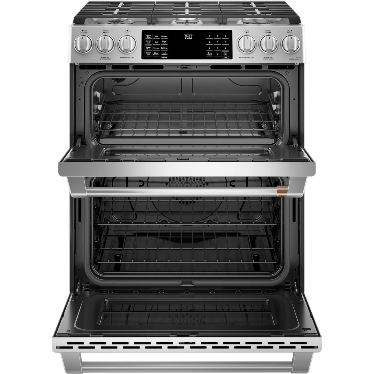  Café 30-inch Slide-in Gas Double Oven Range with Convection Technology CCGS750P2MS1 IMAGE 3