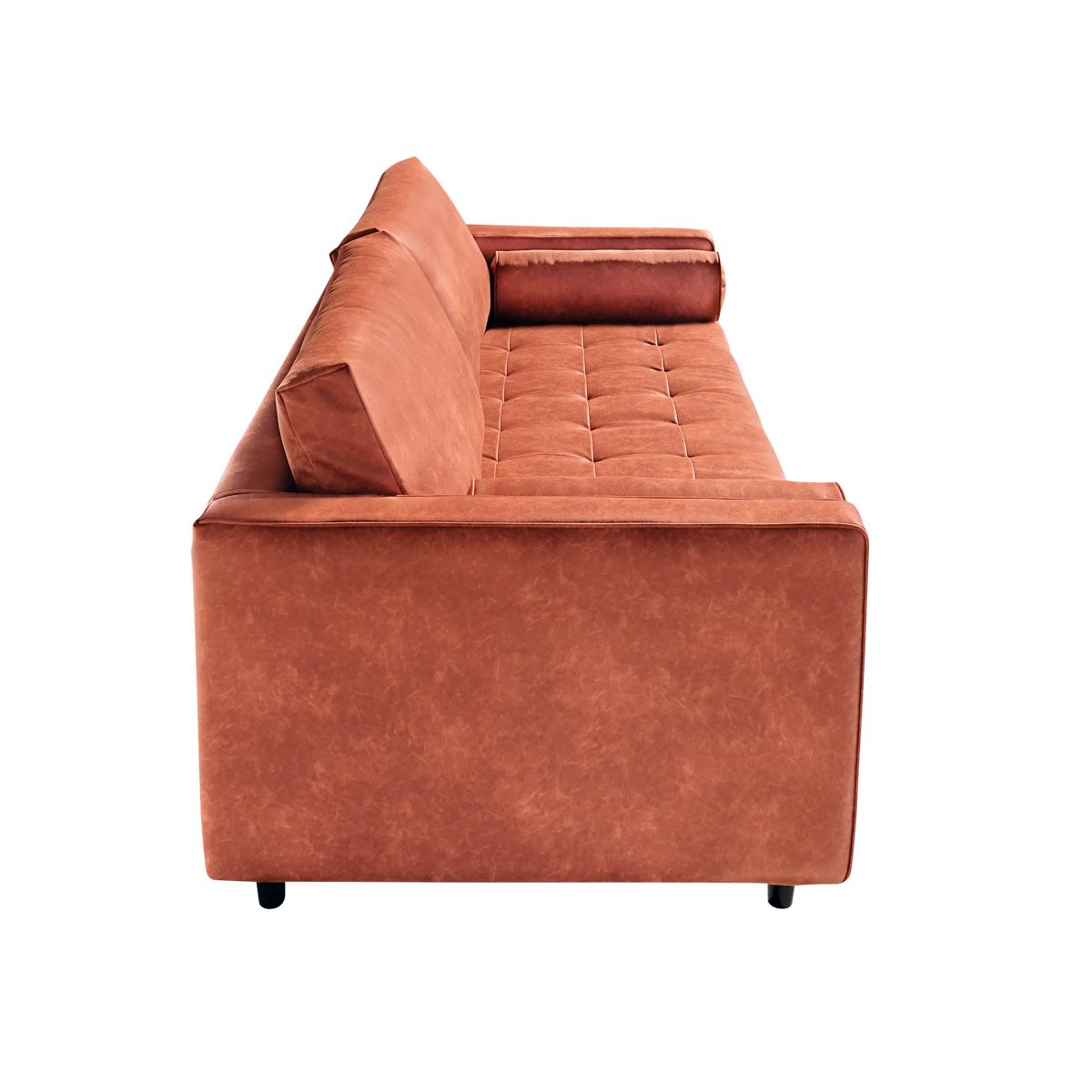  Elite Sofa Designs Angela Stationary Fabric Sofa Angela Sofa - Keywest Orange IMAGE 5