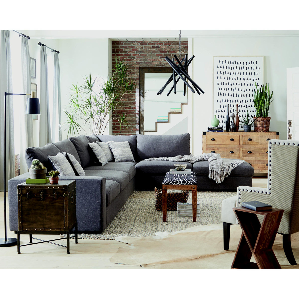 Coaster Furniture Serene Fabric 6 pc Sectional 551325/551324/551324/551325/551324/551326 IMAGE 3