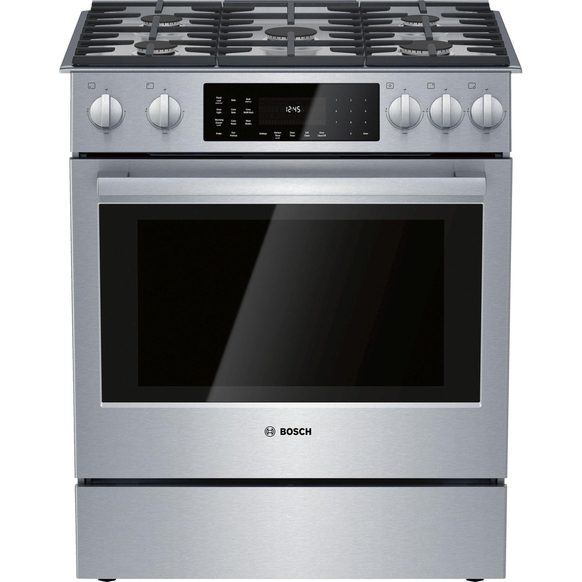  Bosch 30-inch Slide-In Dual Fuel Range with 11 Specialized Cooking Modes HDI8056C IMAGE 1