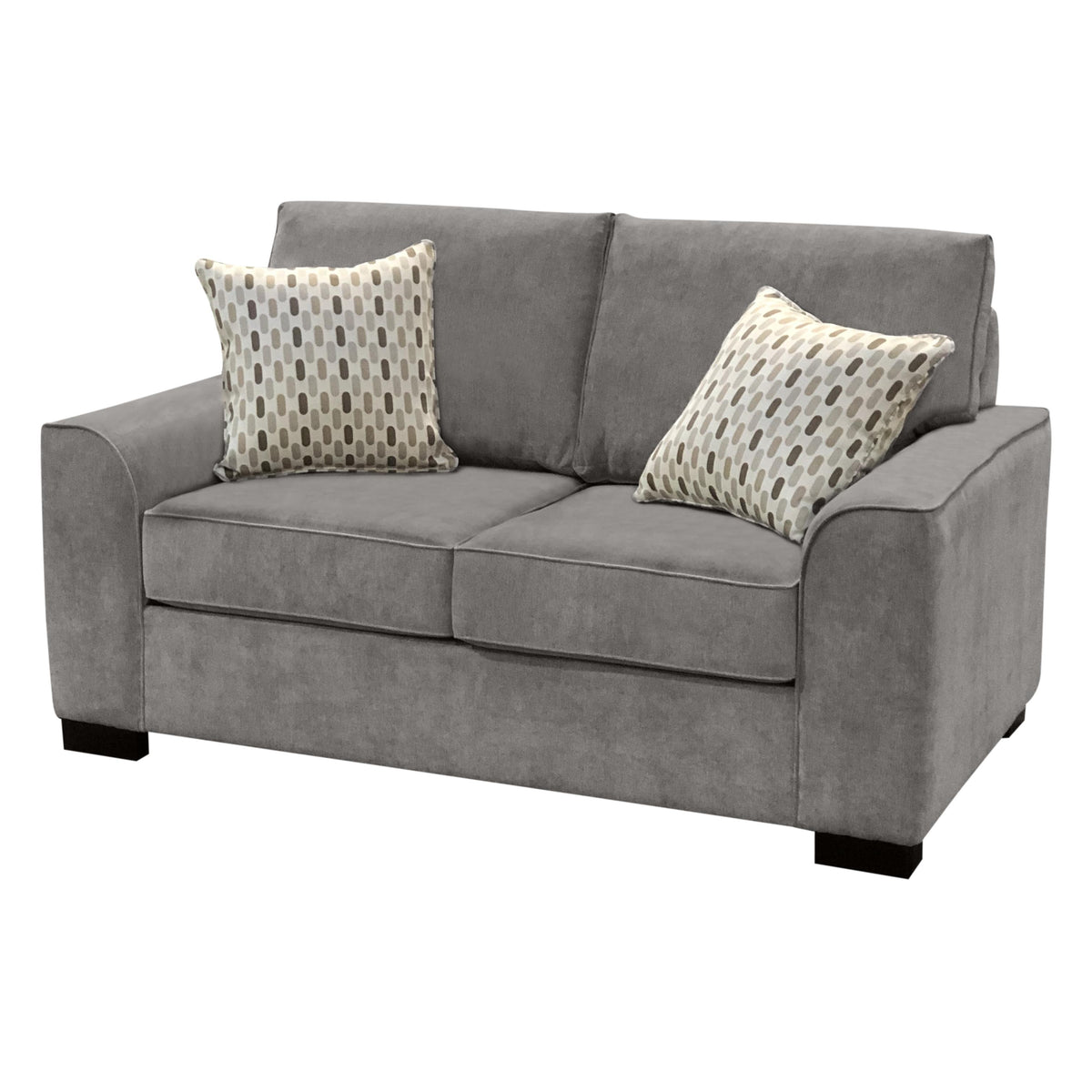  Elite Sofa Designs Moberly Stationary Fabric Loveseat Moberly Loveseat - Caprice Granite IMAGE 2