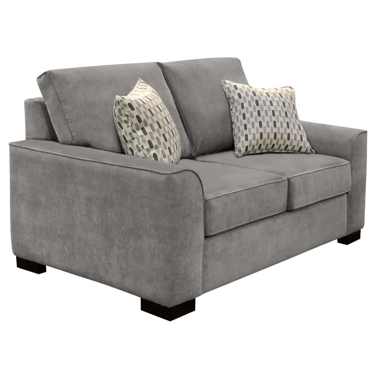  Elite Sofa Designs Moberly Stationary Fabric Loveseat Moberly Loveseat - Caprice Granite IMAGE 3
