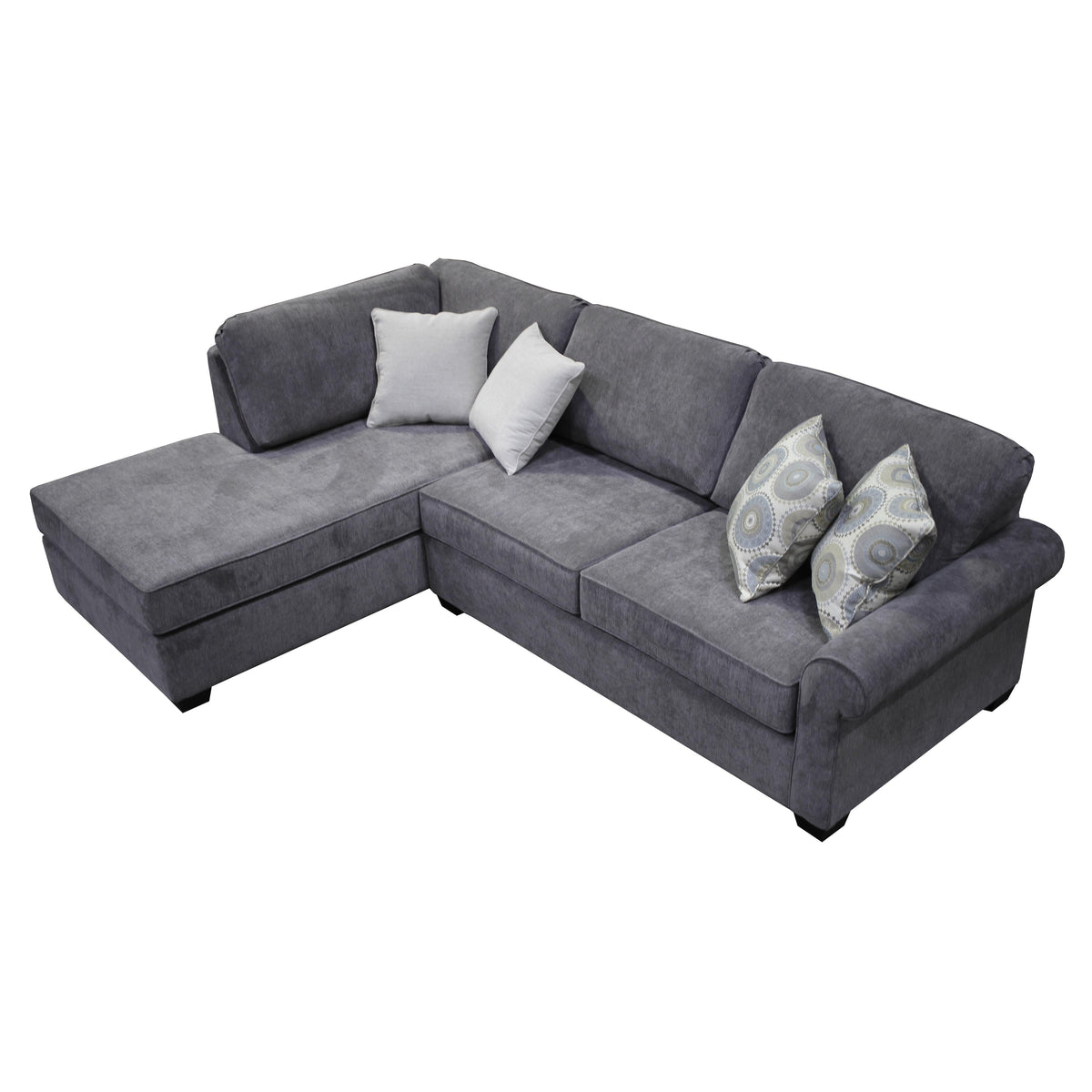  Elite Sofa Designs Valmont Fabric 2 pc Sectional Valmont 2 pc Sectional - Caprice Granite IMAGE 4