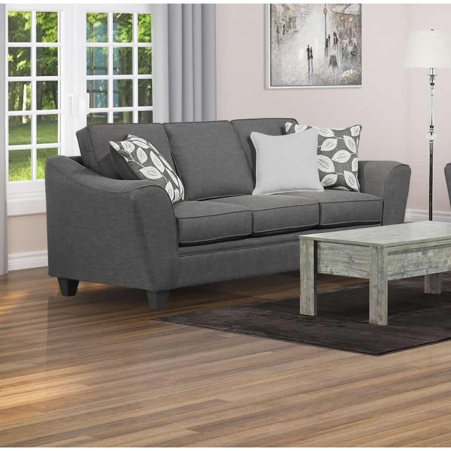  Minhas Furniture Stationary Fabric Sofa AB1010PS-01 IMAGE 1