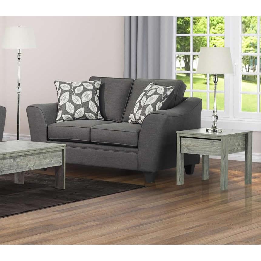  Minhas Furniture Stationary Fabric Loveseat AB1010PS-02 IMAGE 1