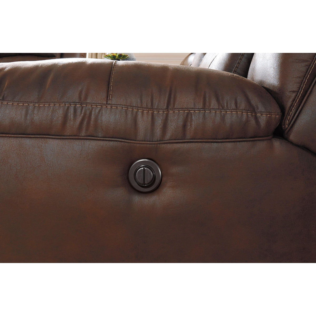  Signature Design by Ashley Stoneland Power Reclining Leather Look Sofa 3990487 IMAGE 5