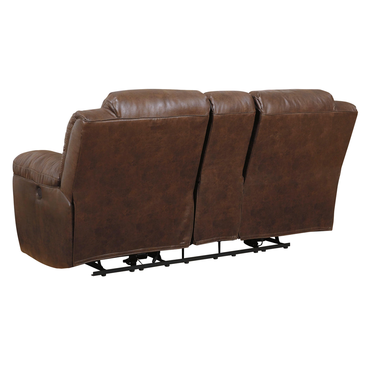  Signature Design by Ashley Stoneland Reclining Leather Look Loveseat with Console 3990494 IMAGE 3