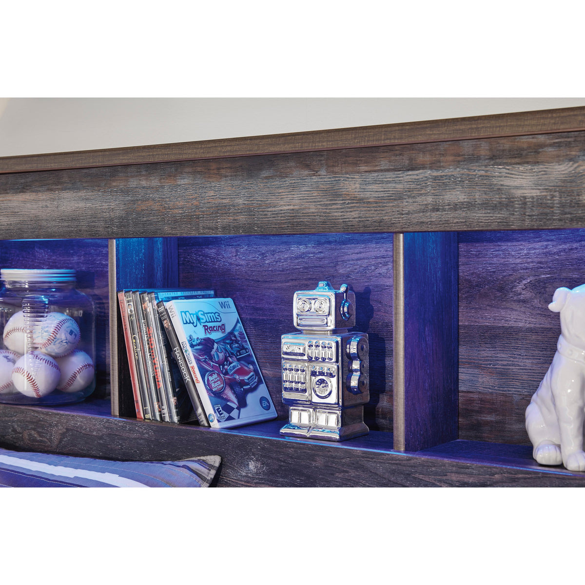  Signature Design by Ashley Drystan B211B46 Full Bookcase Bed IMAGE 4