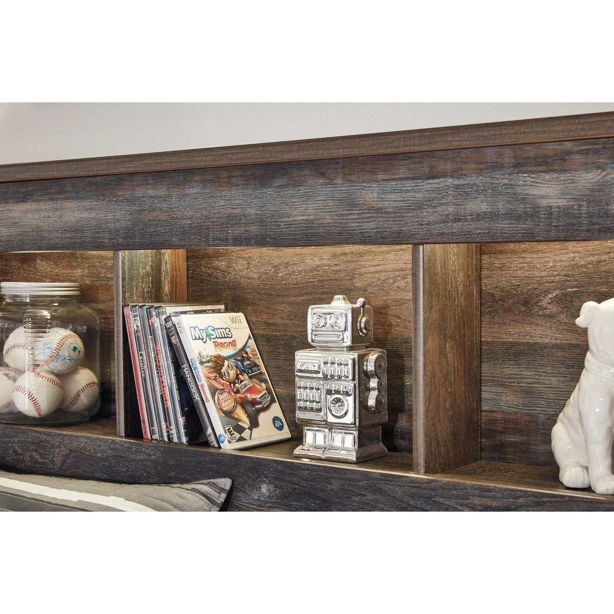  Signature Design by Ashley Drystan B211B44 Full Bookcase Bed with 2 Storage Drawers IMAGE 6