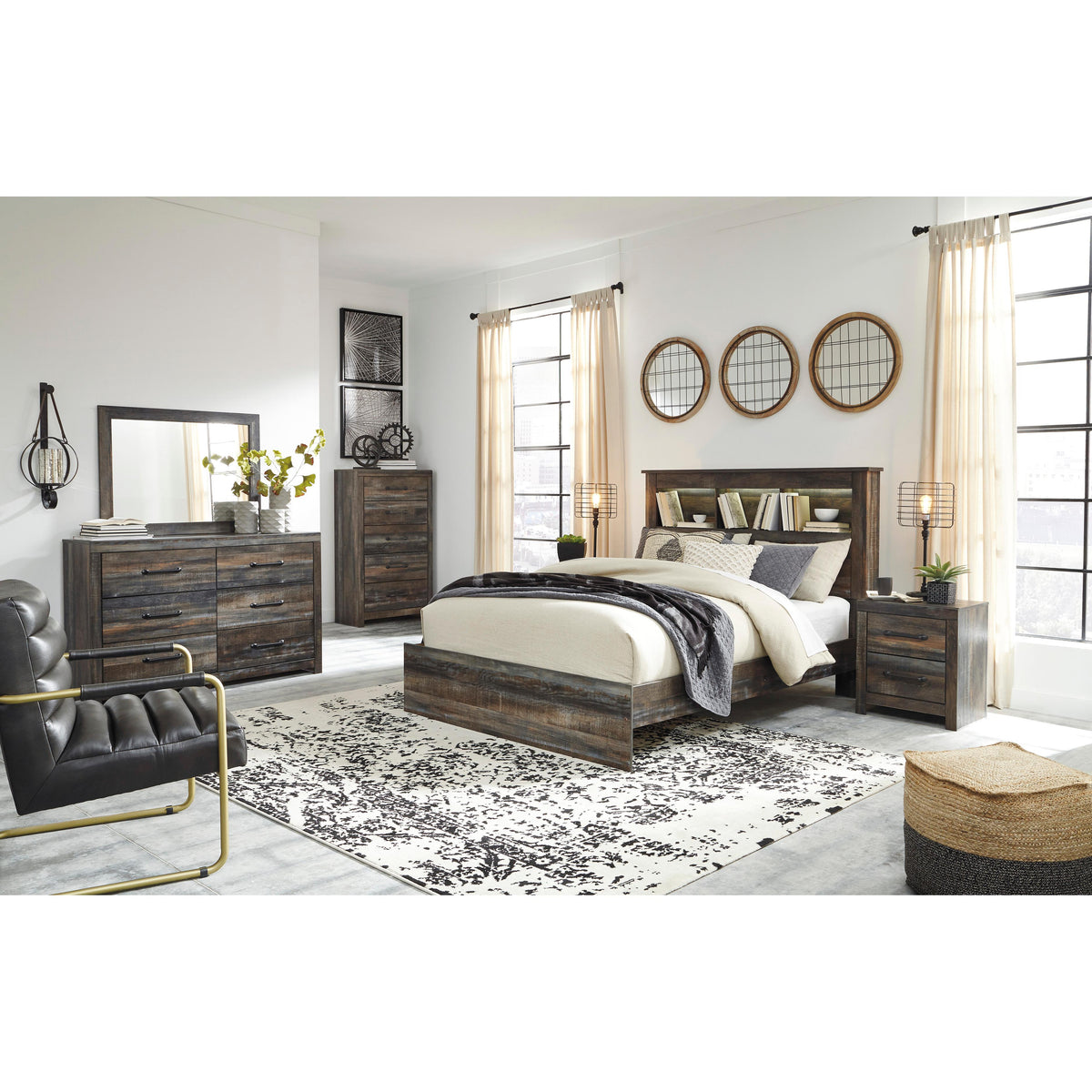  Signature Design by Ashley Drystan Queen Bookcase Bed B211-65/B211-54/B211-96 IMAGE 6