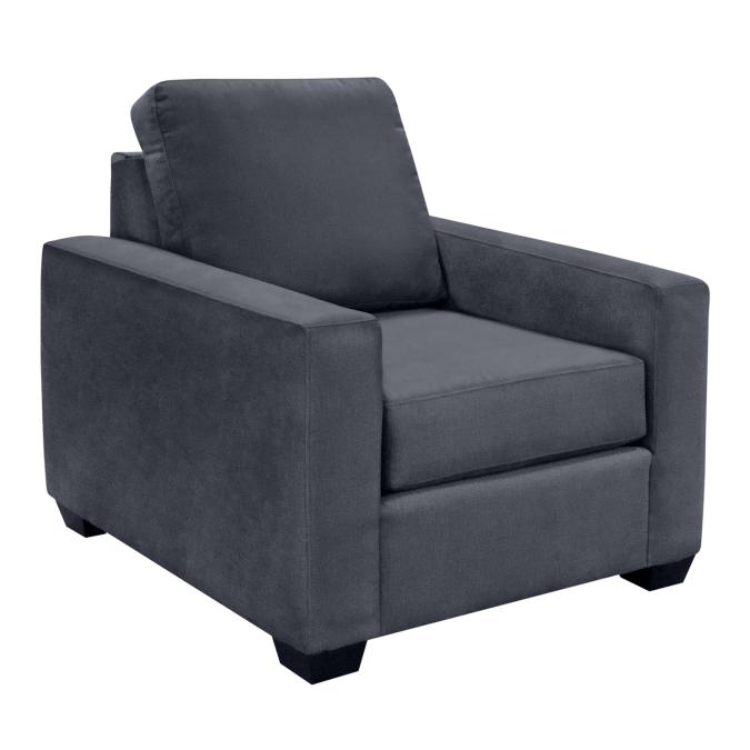  Elite Sofa Designs Nordel Stationary Fabric Chair Nordel Chair - Pebble Charcoal IMAGE 2