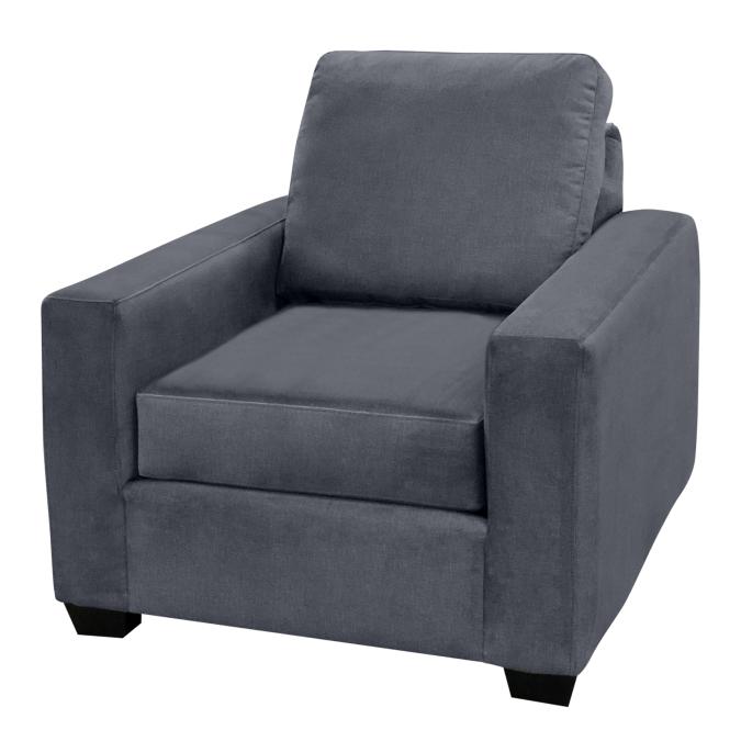  Elite Sofa Designs Nordel Stationary Fabric Chair Nordel Chair - Pebble Charcoal IMAGE 3
