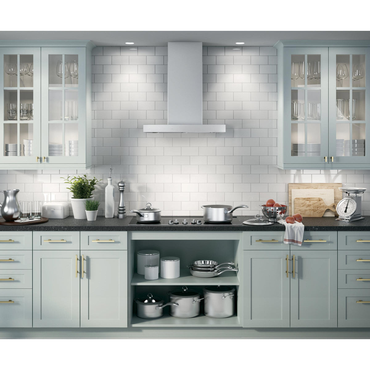  GE 30-inch Designer Wall Mount Range Hood UVW9301SLSS IMAGE 5