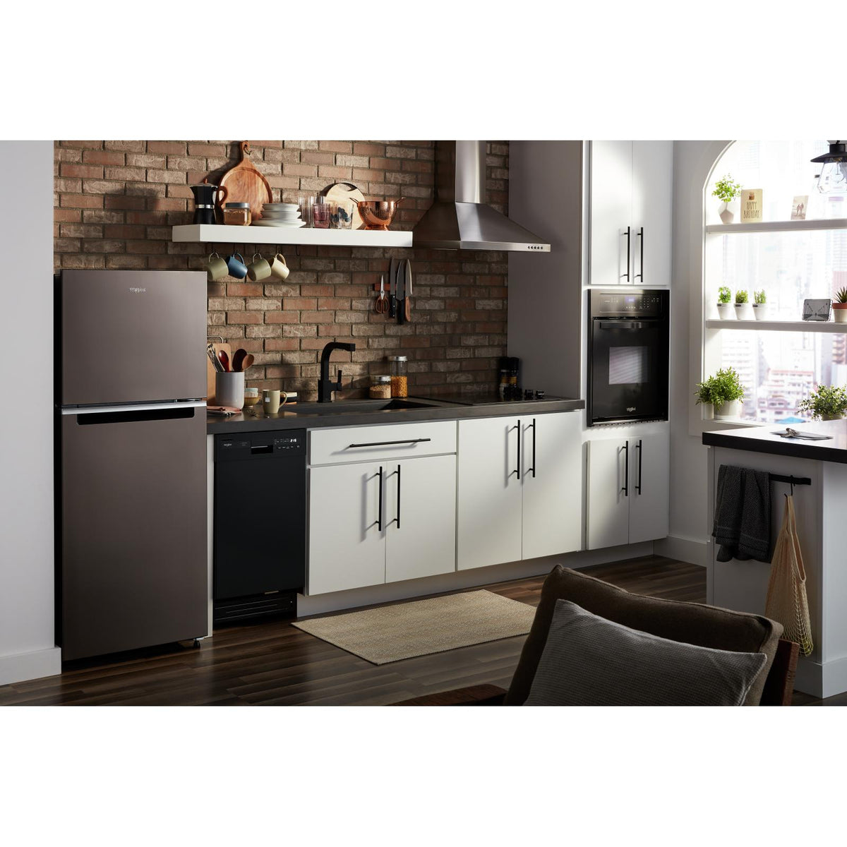  Whirlpool 24 3/8", 11.6 cu.ft. Top Freezer Freestanding Refrigerator with Freezer Temperature Controls WRT312CZJV IMAGE 9