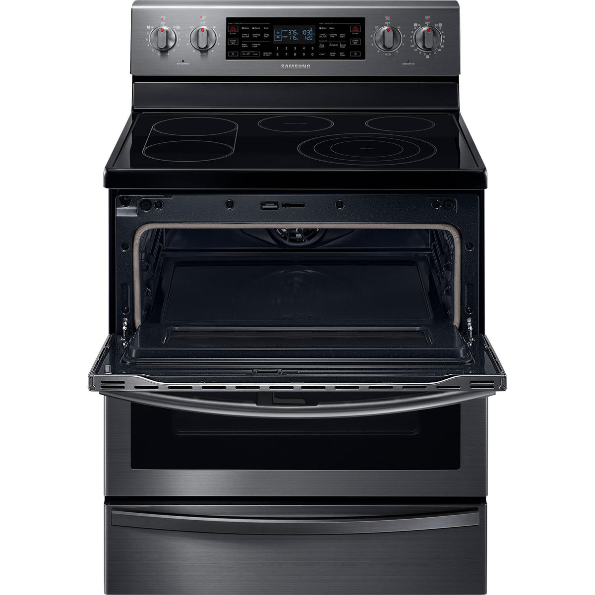  Samsung 30-inch Freestanding Electric Range with Flex Duo™ Oven NE59T7851WG/AA IMAGE 5