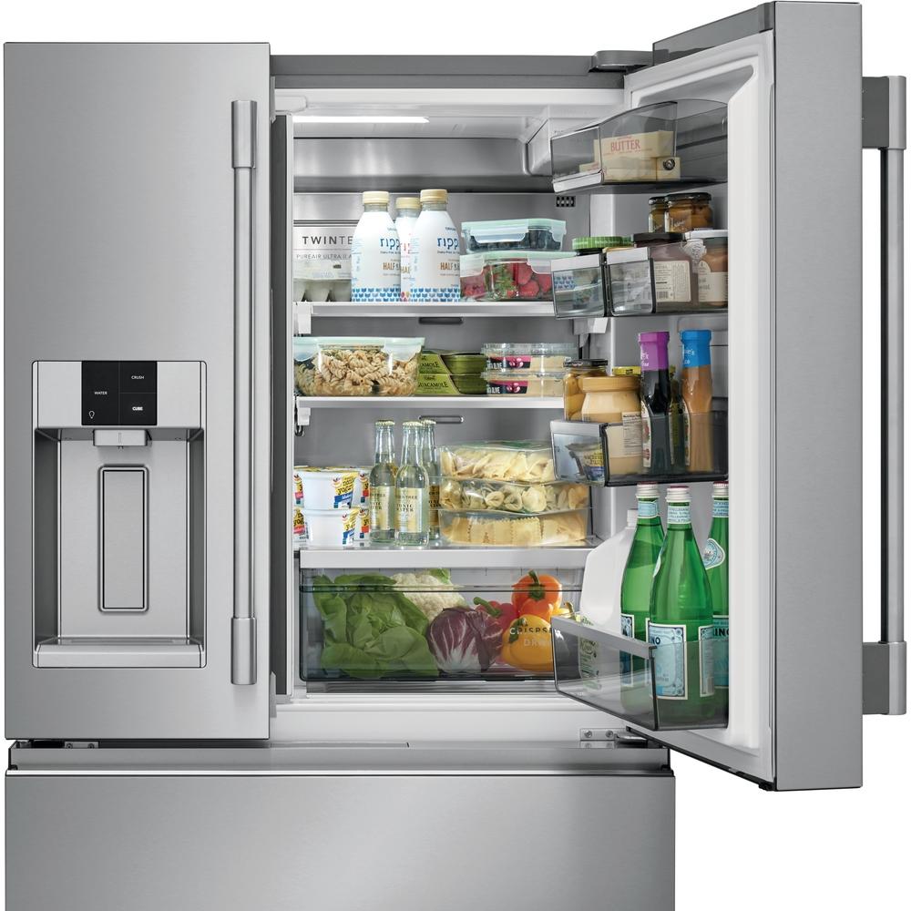  Frigidaire Professional 36-inch, 21.8 cu.ft. Counter-Depth French 4-Door Refrigerator with External Water and Ice System PRMC2285AF IMAGE 18