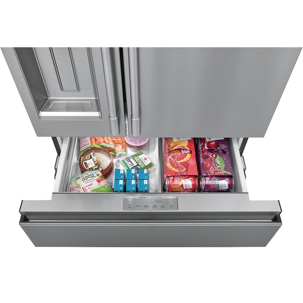  Frigidaire Professional 36-inch, 21.8 cu.ft. Counter-Depth French 4-Door Refrigerator with External Water and Ice System PRMC2285AF IMAGE 7