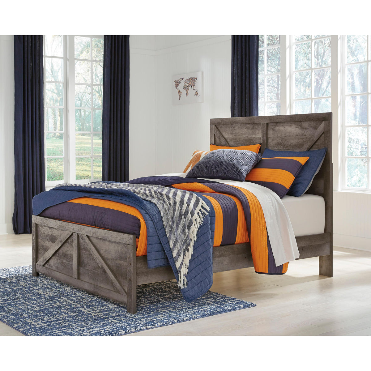  Signature Design by Ashley Wynnlow B440B17 Full Crossbuck Panel Bed IMAGE 6