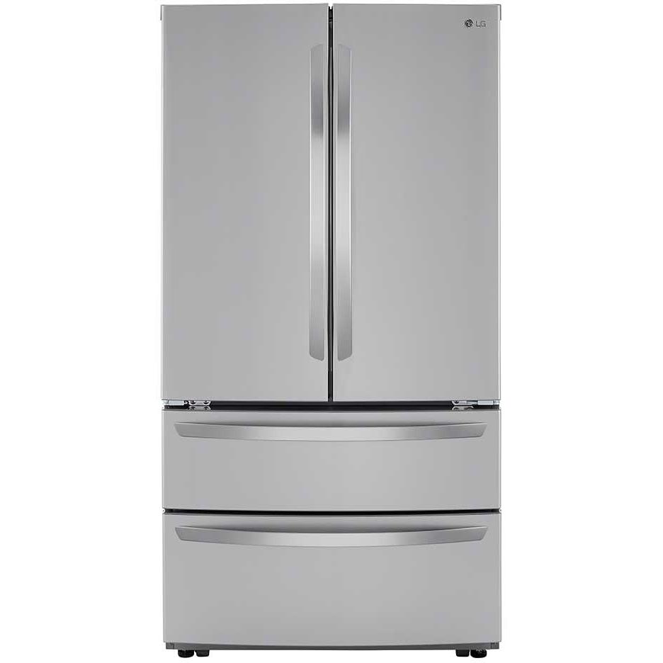  LG 36-inch, 27 cu.ft. Freestanding French 4-Door Refrigerator with SmartDiagnosis™ LMWS27626S IMAGE 1