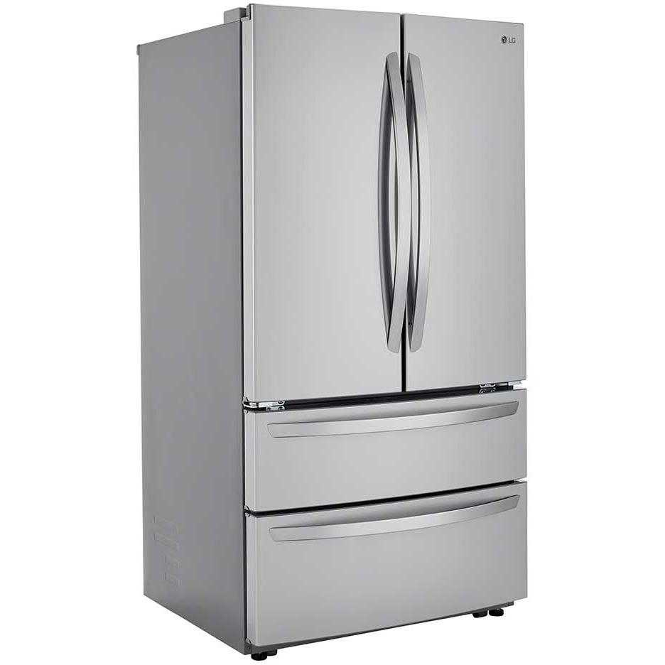  LG 36-inch, 27 cu.ft. Freestanding French 4-Door Refrigerator with SmartDiagnosis™ LMWS27626S IMAGE 2
