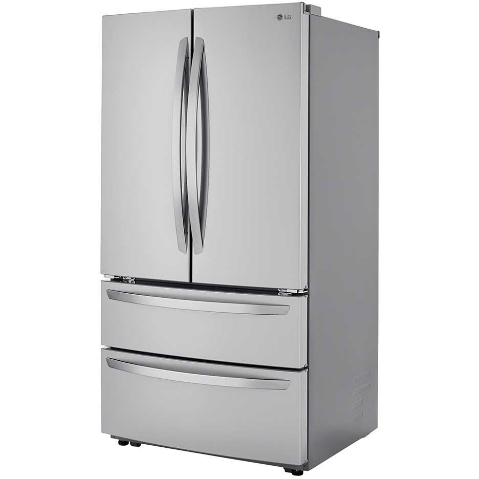  LG 36-inch, 27 cu.ft. Freestanding French 4-Door Refrigerator with SmartDiagnosis™ LMWS27626S IMAGE 3