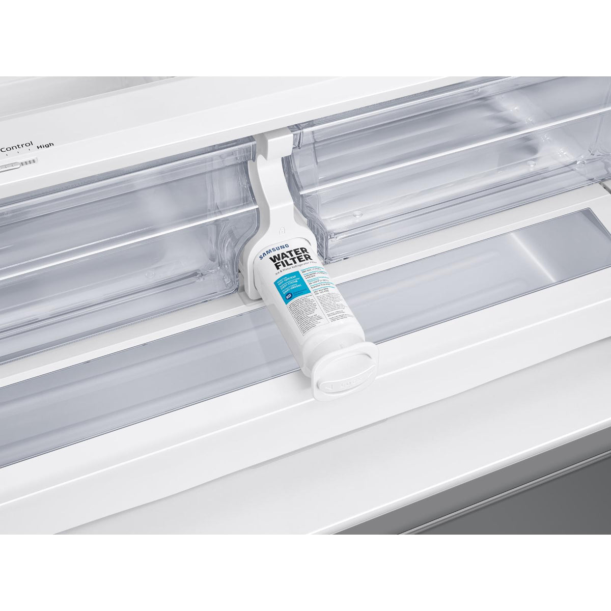  Samsung 36-inch, 27 cu.ft. French 3-Door Refrigerator with Water and Ice dispenser System RF27T5201SR/AA IMAGE 10