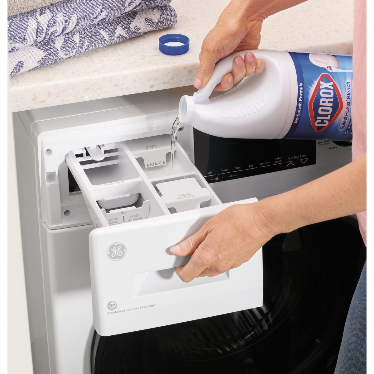  GE All-in-One Electric Laundry Center with Condenser GFQ14ESSNWW IMAGE 5