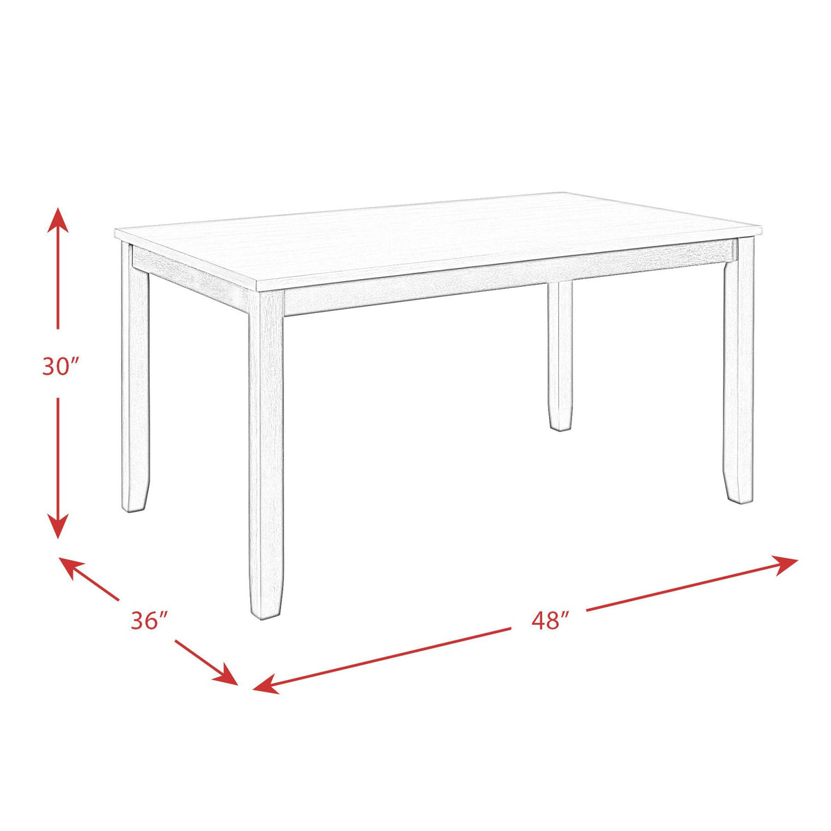  Elements International Martin Brown DMT7005DS 5 pc Dinette IMAGE 17