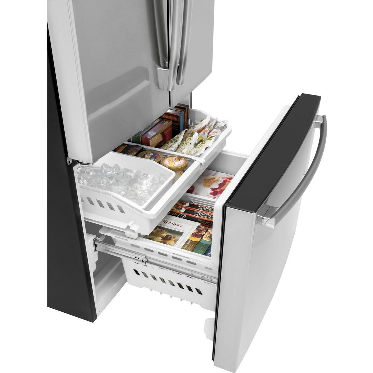  GE 36-inch, 27 cu.ft. Freestanding French 3-Door Refrigerator GNE27EYMFS IMAGE 5