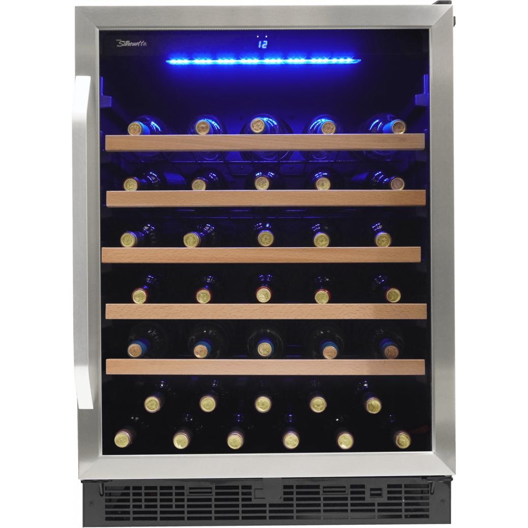  Silhouette 50-Bottle Stilton Series Wine Cellar with Digital Display SWC057D1BSS IMAGE 1