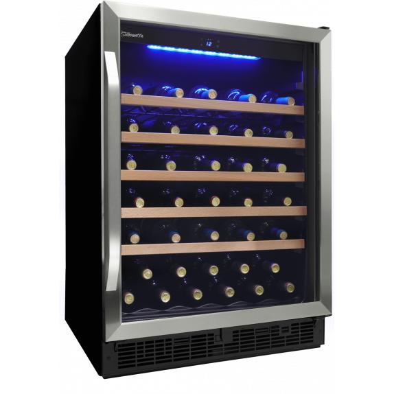  Silhouette 50-Bottle Stilton Series Wine Cellar with Digital Display SWC057D1BSS IMAGE 3