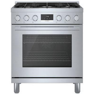  Bosch 30-inch Freestanding Gas Range with Convection Technology HGS8055UC IMAGE 1