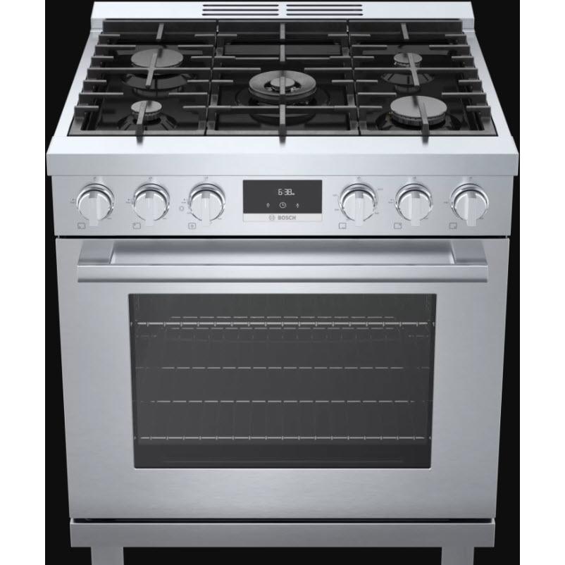  Bosch 30-inch Freestanding Gas Range with Convection Technology HGS8055UC IMAGE 9