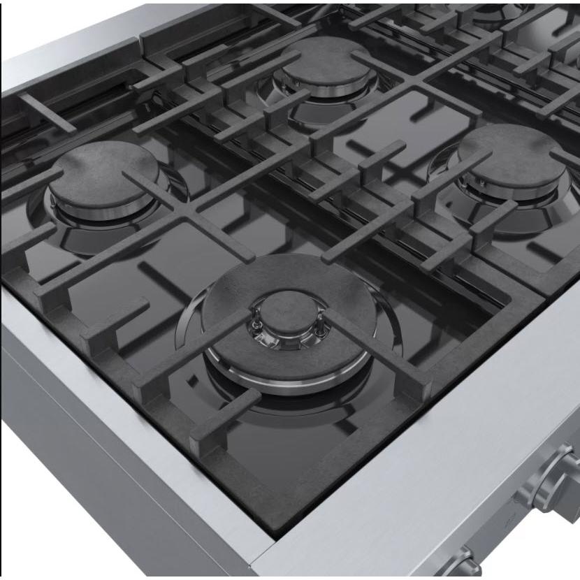  Bosch 36-inch Built-in Gas Rangetop with OptiSim® Burner RGM8658UC IMAGE 5